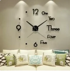 Large 3D DIY Wall Clock