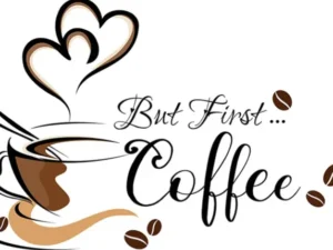 Wall Stickers for Coffee Lovers! Transform your space with self-adhesive coffee cup pattern decals. Perfect for cafes, kitchens, and living rooms!