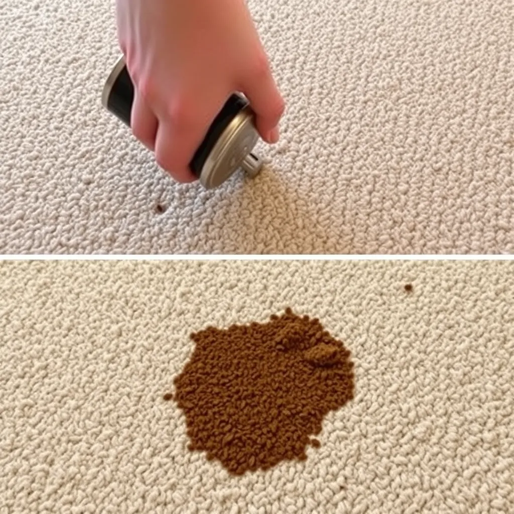 how to remove coffee stain from carpet